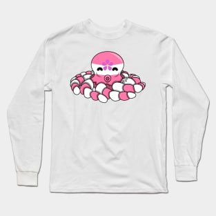 Sapphic Pride Fidget Octopus Long Sleeve T-Shirt